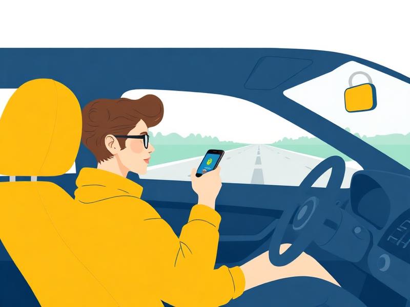 Paying with Mobile Money on a phone while riding comfortably